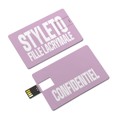 CLÉ USB FILLE LACRYMALE <br>+ INFOS CONFIDENTIELLES