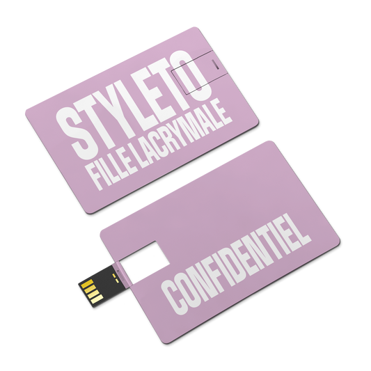 CLÉ USB FILLE LACRYMALE <br>+ INFOS CONFIDENTIELLES